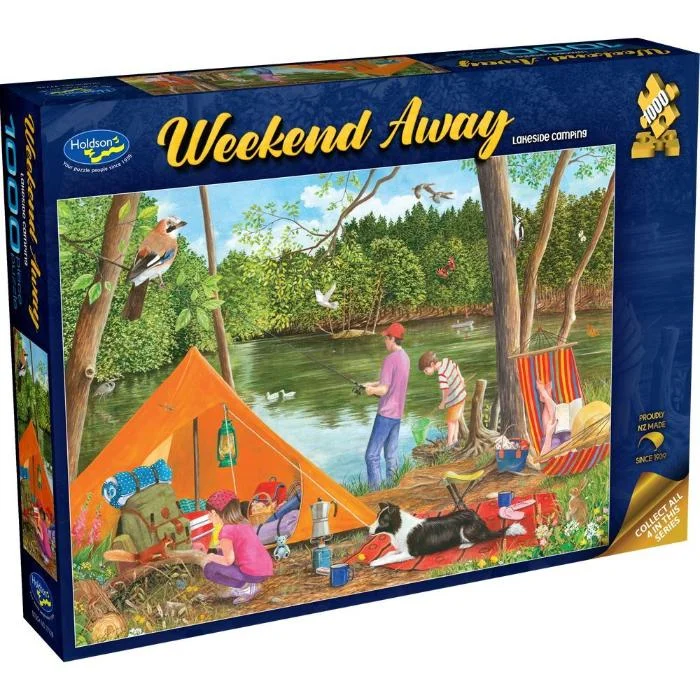 Halloween - spooky puzzles for the fall season​ 1000pc Weekend Away Lakeside Camping Jigsaw Puzzle