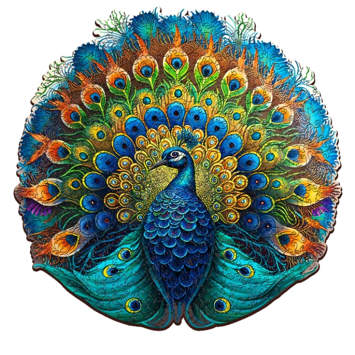 Puzzle - related art prints for wall decoration​ 200pc Wooden Jigsaw Peacock