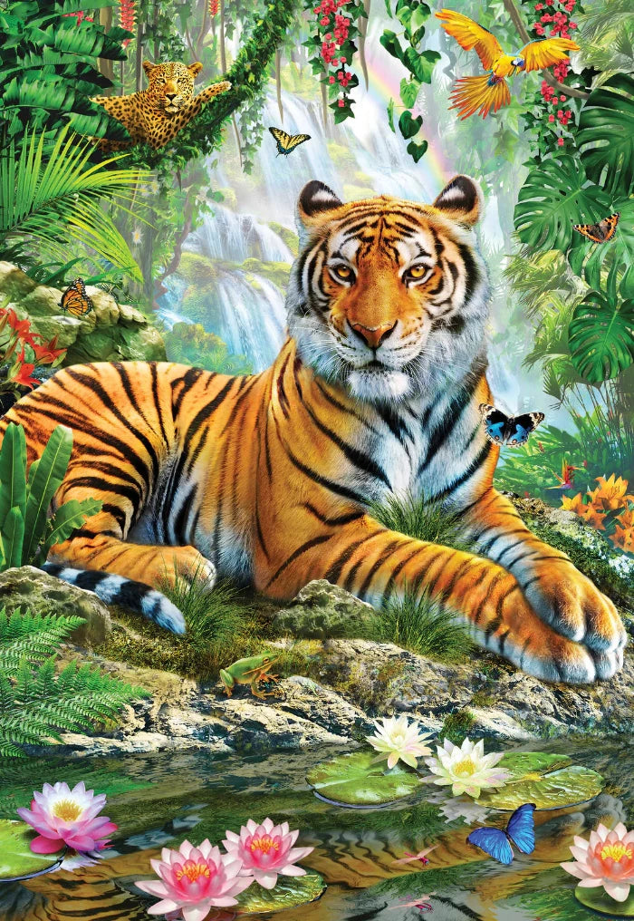 DIY puzzle kits for creative enthusiasts​ 200pc XL Club Tiger Eye Jigsaw Puzzle