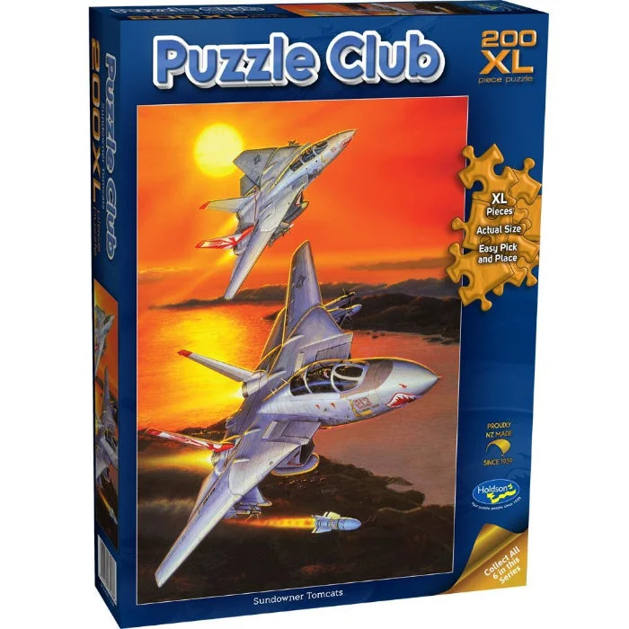 Puzzle - based musical instruments with puzzle - related features​ 200pc XL Club Sundowner Tomcats Jigsaw Puzzle