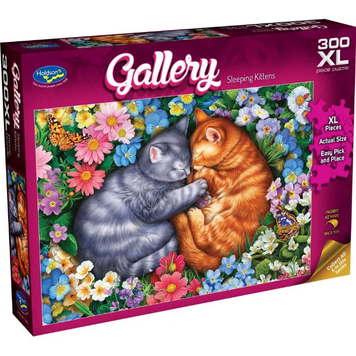 Puzzle - themed mobile phone cases for protection​ 300pc XL Gallery 10 Sleeping Kittens Jigsaw Puzzle
