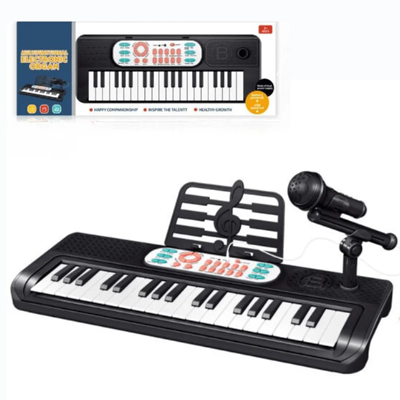 Fender bass guitars for classic rock and pop basslines​ 37 Keys Multifunctional Music Organ -Dual power mode (3+)