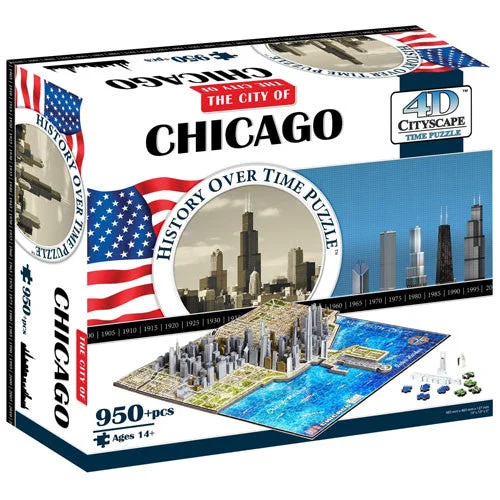 Puzzle gifts for birthday celebrations​ 4D CITY OF CHICAGO PUZZLE