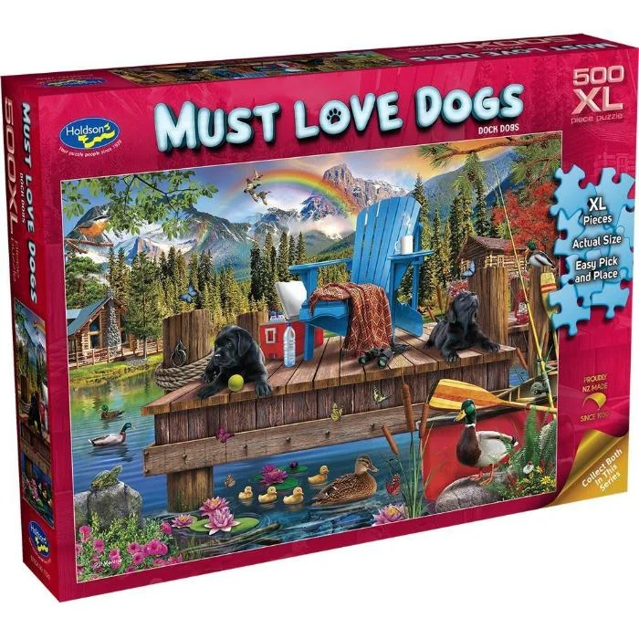 Puzzle - inspired embroidery patterns for crafters 500pc XL Must Love Dock Dogs Jigsaw Puzzle Puzzle - inspired embroidery patterns for crafters 500pc XL Must Love Dock Dogs Jigsaw Puzzle