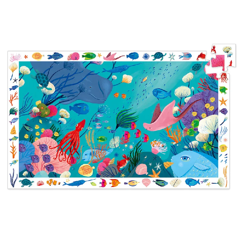 Puzzle - inspired jewelry with small puzzle elements​ Djeco Observation Childrens Jigsaw Puzzle - Aquatic