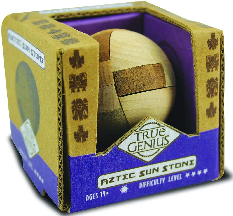 Puzzle - themed backpacks for carrying puzzle sets​ AZTEC SUN STONE (TRUE GENIUS)