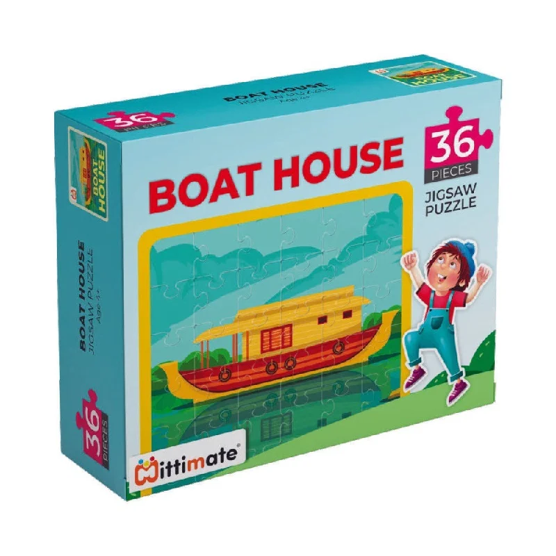 Puzzle boxes with secret compartments​ Boat House Puzzle Set (36-Piece)