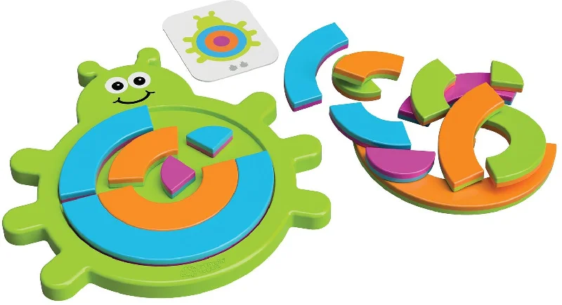 Beach - themed puzzles with palm trees and waves​ Bugzzle - Problem Solving Puzzle