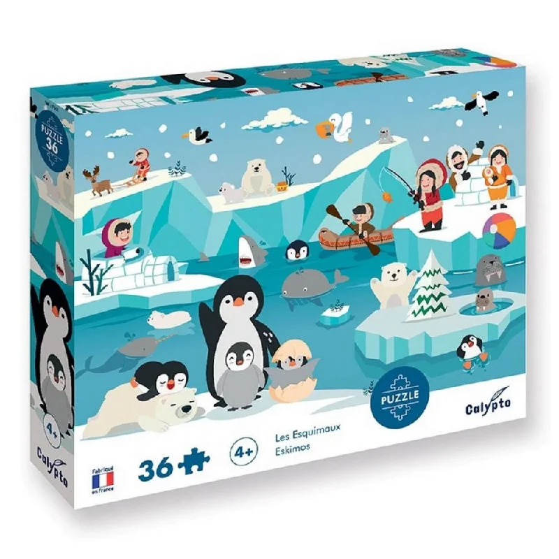 Puzzle - inspired garden ornaments for outdoor beauty​ Calypto Jigsaw Puzzle - Eskimos 36 pieces