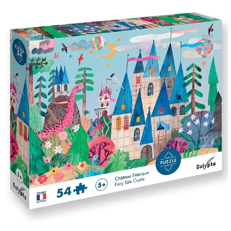 Puzzle - inspired clothing with puzzle prints​ Calypto Jigsaw Puzzle - Fairy Tale Castle 54 pieces