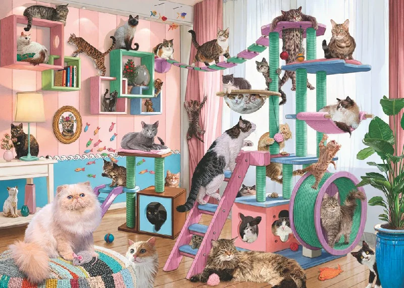 Puzzle - based escape rooms in virtual reality​ Cat Tree Heaven 1000 pc Puzzle
