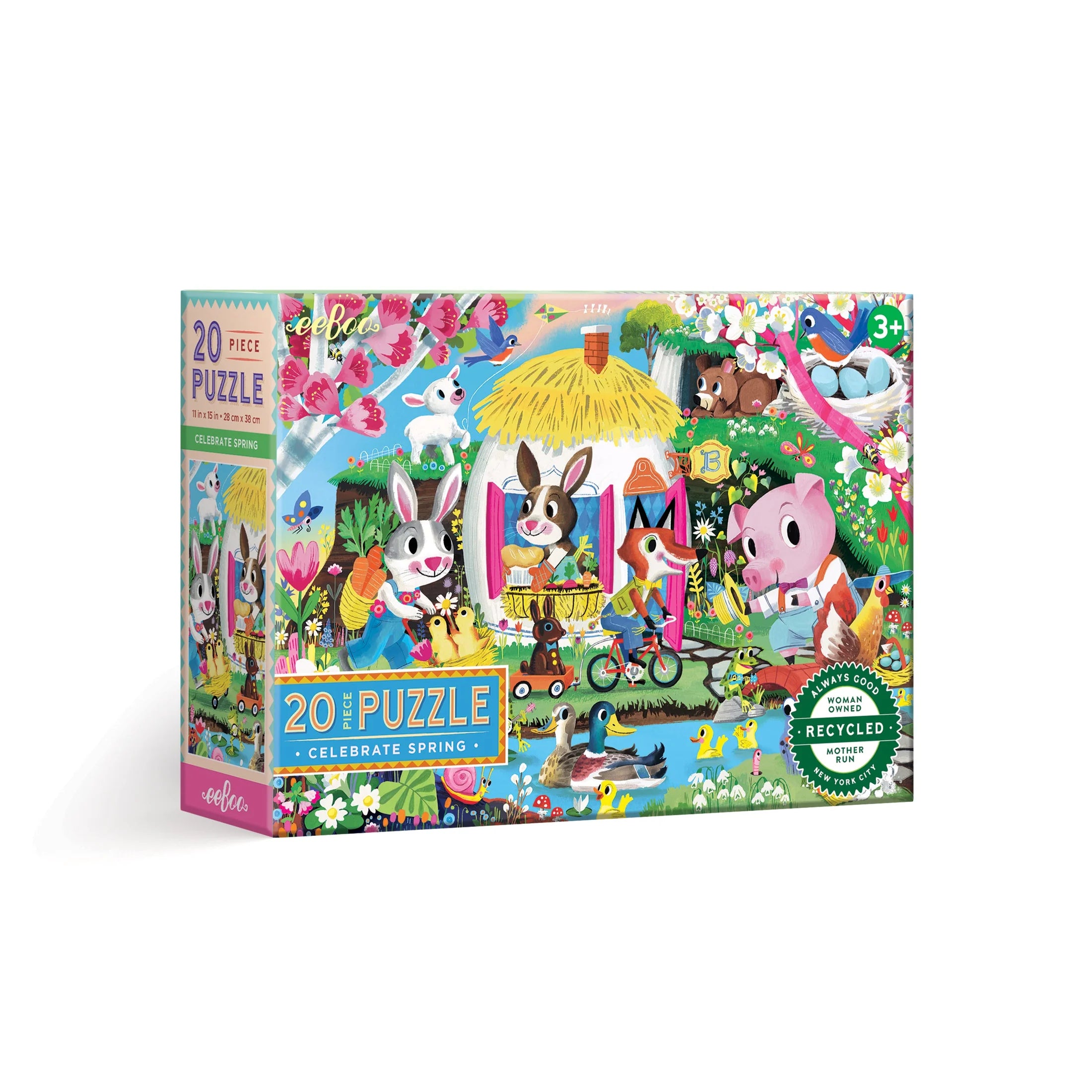 Puzzle - based scavenger hunts for outdoor fun​ Celebrate Spring 20 Piece Puzzle