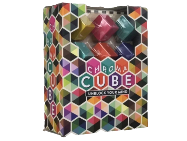 Miniature puzzles for keychain or pocket - sized fun​ CHROMA CUBE PUZZLE