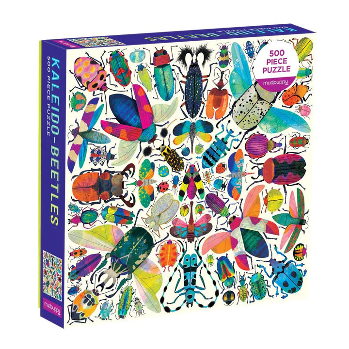 Jigsaw puzzles with glow - in - the - dark pieces​ KALEIDO-BEETLE 500 PC PUZZLE