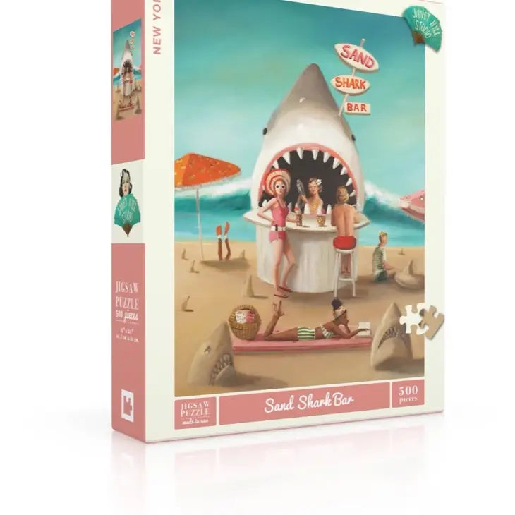 Escape - room - style puzzles for home challenges​ SAND SHARK BAR PUZZLE 500 PC