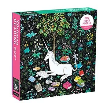 Magnetic puzzles for fridge or metal - surface fun​ UNICORN READING 500 PC PUZZLE
