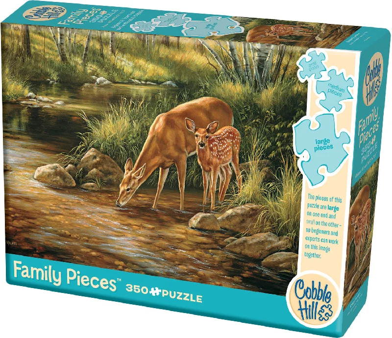 Puzzle - inspired garden ornaments for outdoor beauty​ Deer Family 350 pieces