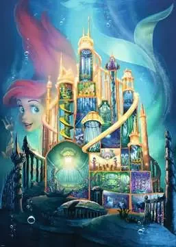 Puzzle - themed greeting cards with puzzle - solving elements DISNEY CASTLES: ARIEL 1000PC PUZZLE Puzzle - themed greeting cards with puzzle - solving elements DISNEY CASTLES: ARIEL 1000PC PUZZLE
