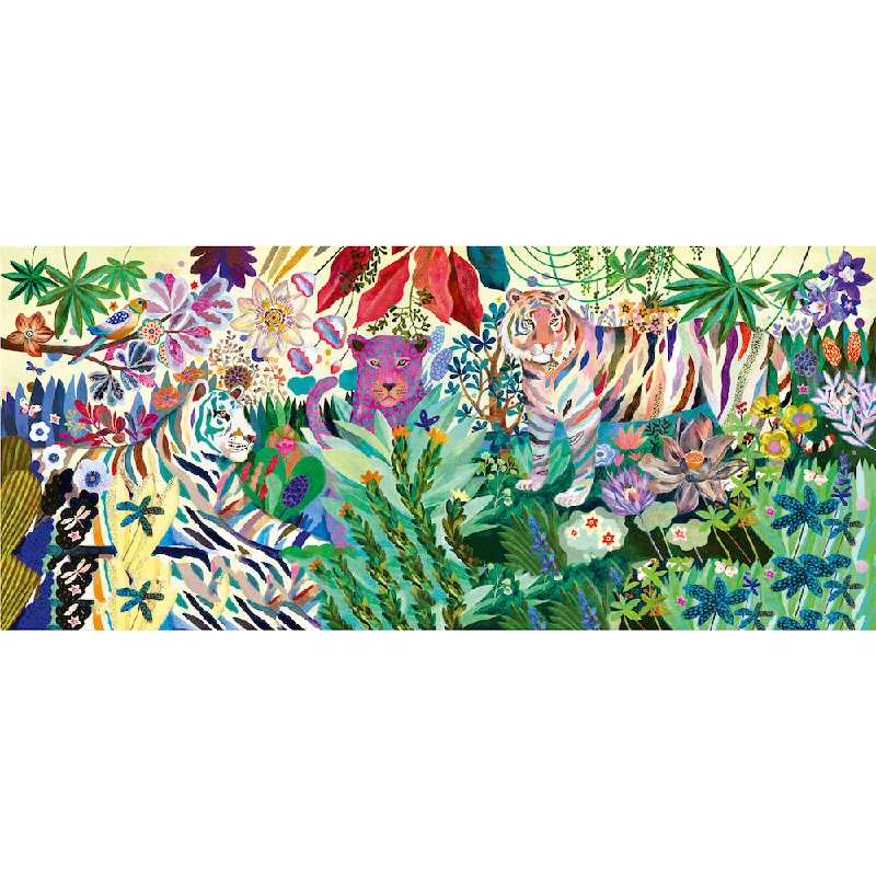 Puzzle boxes with secret compartments​ Djeco Gallery 1000 Piece Jigsaw Puzzle, Rainbow Tigers