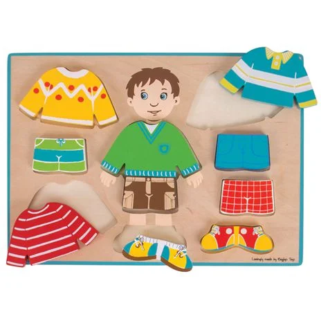 Puzzle - inspired jewelry with small puzzle elements​ Dressing Boy Puzzle