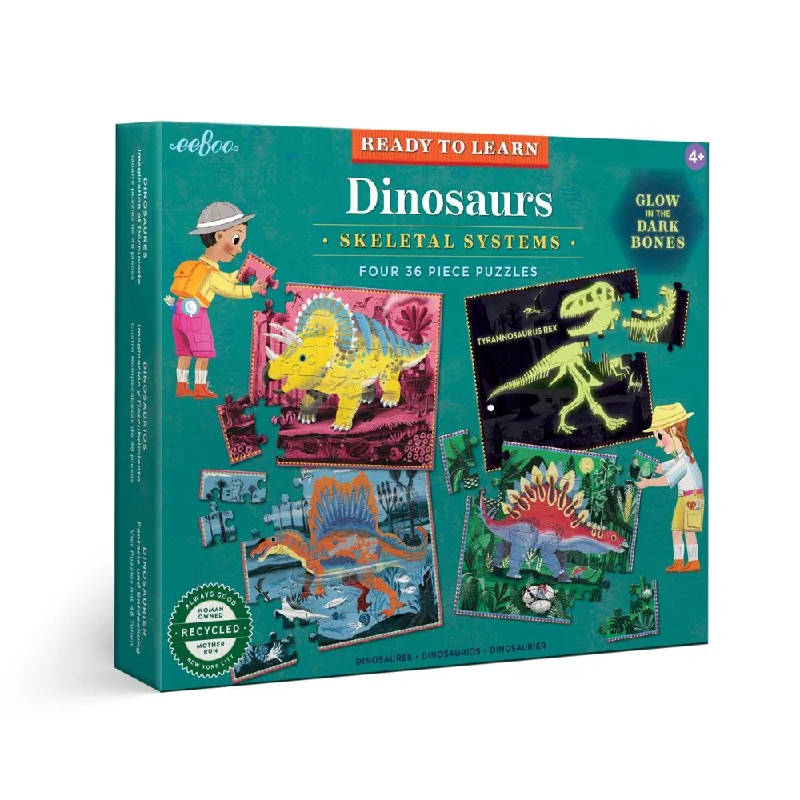 Puzzle - themed stationery with puzzle patterns eeBoo Dinosaurs Ready to Learn 36 Piece 4 Puzzle Set - Glow In The Dark Puzzle - themed stationery with puzzle patterns eeBoo Dinosaurs Ready to Learn 36 Piece 4 Puzzle Set - Glow In The Dark