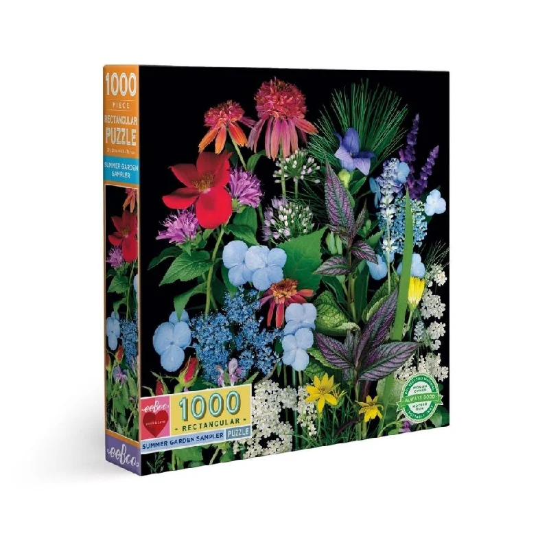 Puzzle - based team - building activities for offices eeBoo Summer Garden Sampler - 1000 Piece Rectangle Puzzle Puzzle - based team - building activities for offices eeBoo Summer Garden Sampler - 1000 Piece Rectangle Puzzle