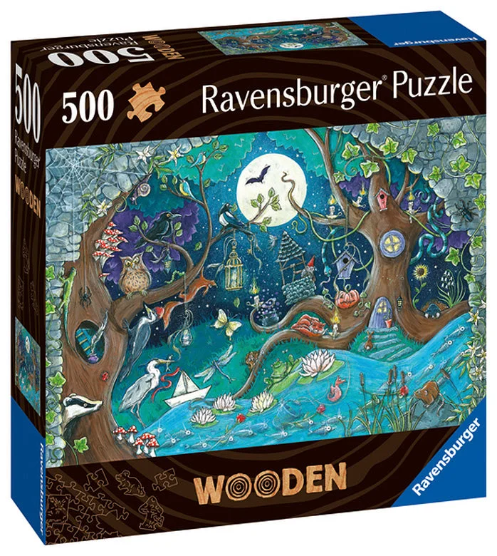 Puzzle - based language - learning games​ Fantasy Forest 500 Piece Wood Puzzle