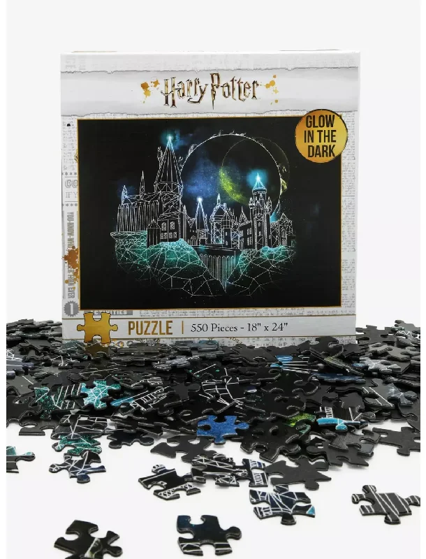 Puzzle - themed hair accessories for fashion statements GLOW IN THE DARK HOGWARTS 1000PC Puzzle - themed hair accessories for fashion statements GLOW IN THE DARK HOGWARTS 1000PC