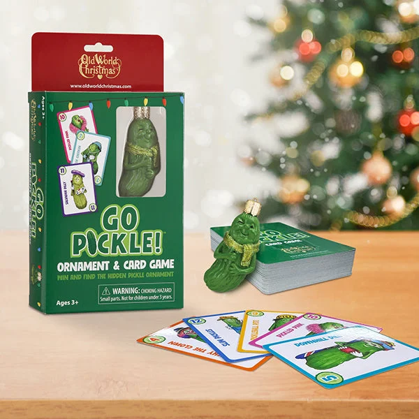 Food - shaped puzzles like pizza and ice cream​ Go Pickle! Game & Ornament