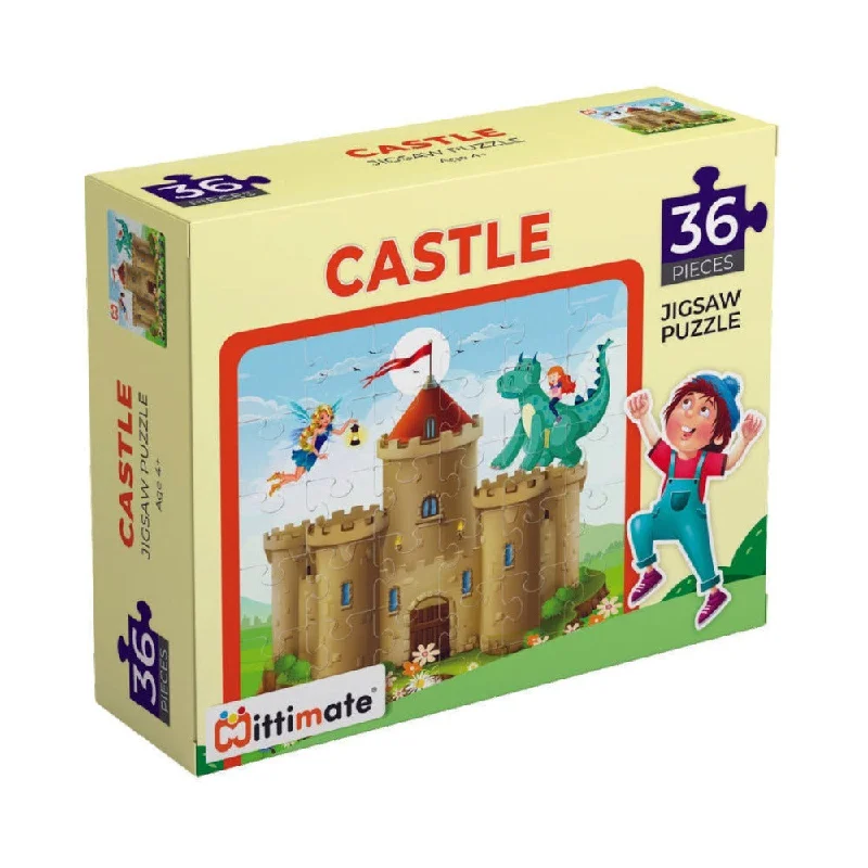 Space - exploration puzzles with planets and stars​ Houses Castle Puzzle Set (36 Pieces)