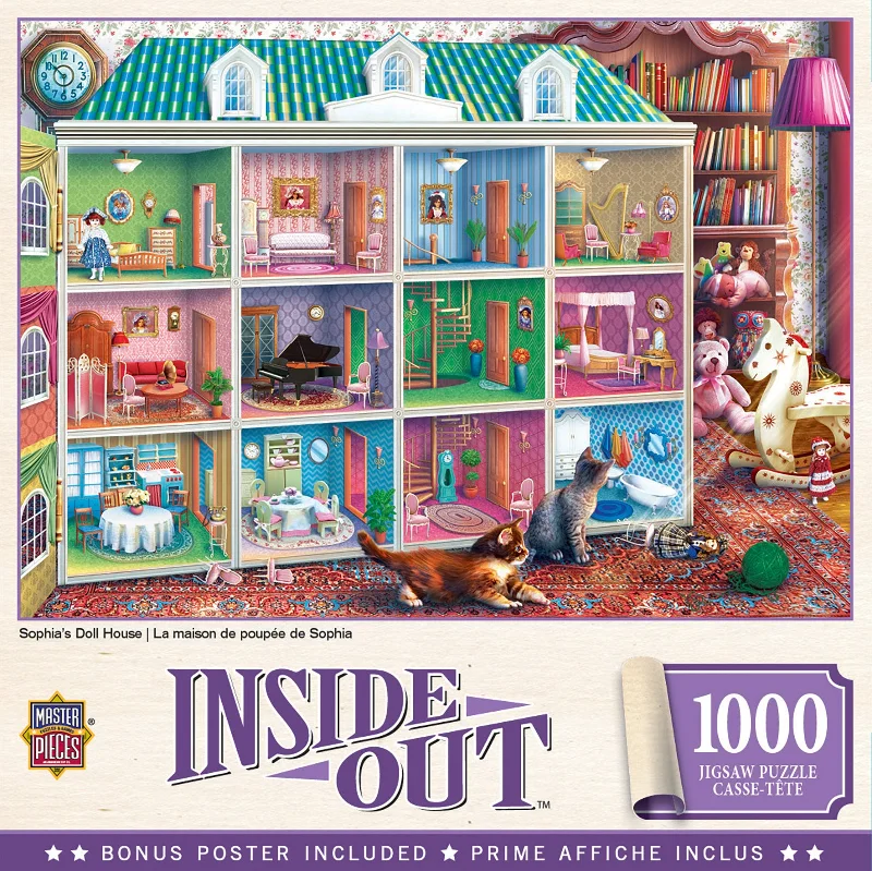 Puzzle - inspired garden ornaments for outdoor beauty​ Inside Out Sophias Dollhouse 1000 Piece Jigsaw Puzzle