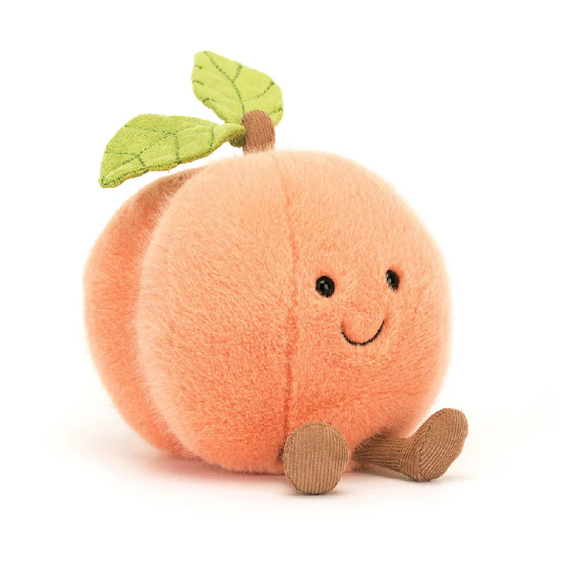 Plush toys for delivery drivers with truck - or package - shaped accents Jellycat Amuseables Peach Plush toys for delivery drivers with truck - or package - shaped accents Jellycat Amuseables Peach