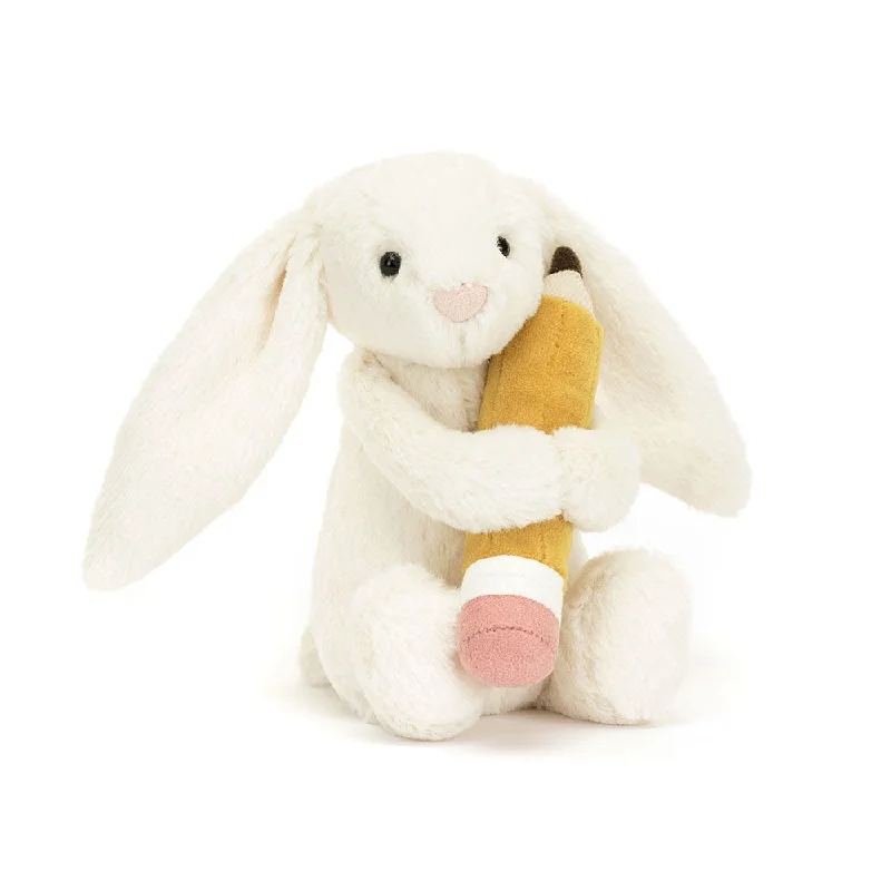 Plush toys for plumbers with wrench - or pipe - shaped features Jellycat Bashful Bunny with Pencil Plush toys for plumbers with wrench - or pipe - shaped features Jellycat Bashful Bunny with Pencil