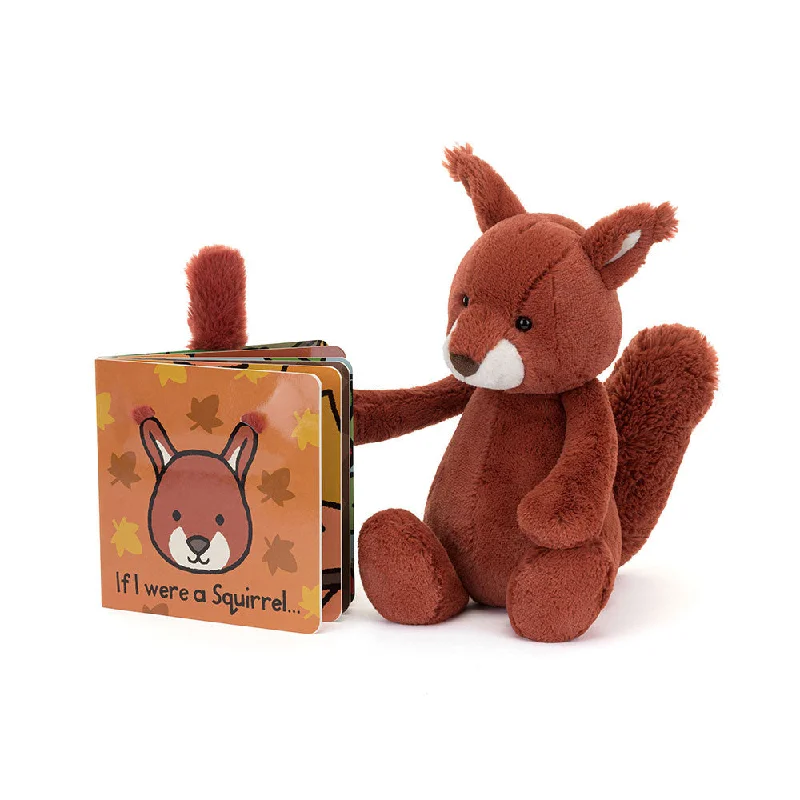 Plush toys for yoga enthusiasts with yoga - pose - inspired poses Jellycat If I Were A Squirrel Board Book and Bashful Squirrel Plush toys for yoga enthusiasts with yoga - pose - inspired poses Jellycat If I Were A Squirrel Board Book and Bashful Squirrel