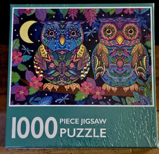 Puzzle cards for travel - friendly entertainment 1000-Piece Jigsaw Puzzle, Wise Owls Puzzle cards for travel - friendly entertainment 1000-Piece Jigsaw Puzzle, Wise Owls