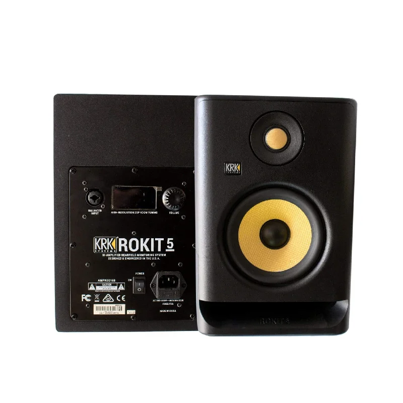 Harmonicas for bluesy riffs in street performances​ KRK ROKIT 5 G4 BI-Amplified Nearfield Studio Monitors Pair - Black