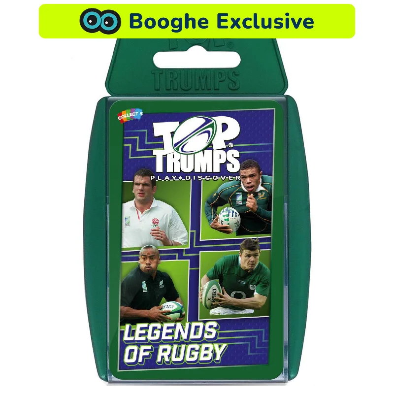 Puzzle - themed greeting cards with puzzle - solving elements​ Legends Of Rugby Top Trumps Card Game
