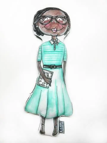 Knight - inspired plush toys with shields and swords​ Little Katherine Johnson Doll