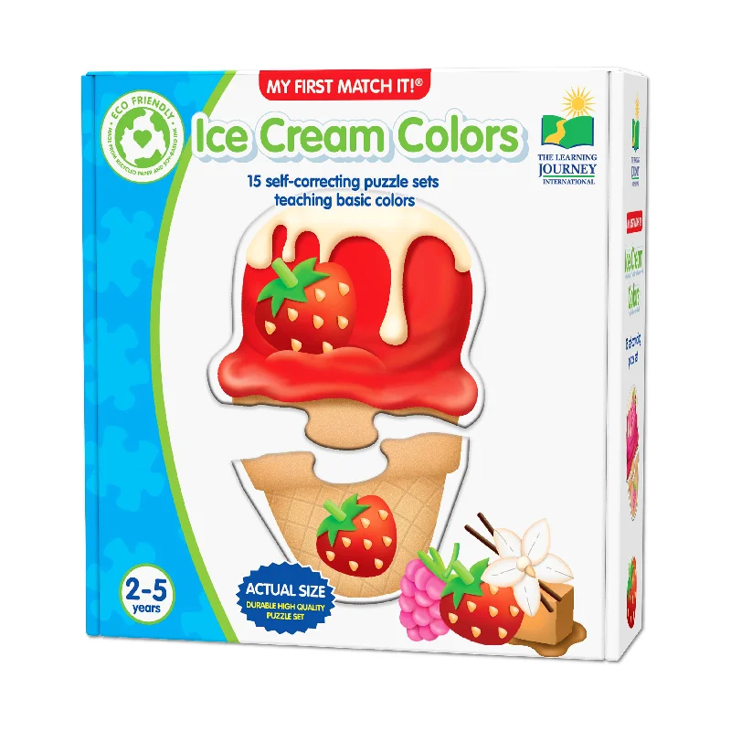 Puzzle - inspired woodwork pieces for furniture My First Match It! - Ice Cream Colors Puzzle - inspired woodwork pieces for furniture My First Match It! - Ice Cream Colors