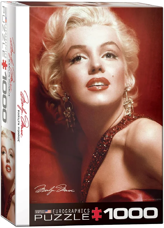 Puzzle - themed boardroom decor for corporate spaces​ Marilyn Monroe Red Portrait by Sam Shaw 1000 Piece Jigsaw Puzzle