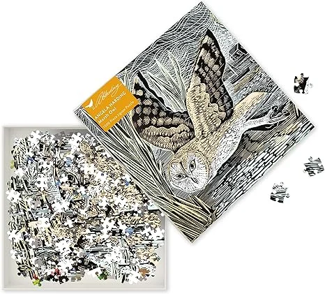 Puzzle books with multiple puzzle types MARSH OWL BY ANGELA HARDING 1000PC JIGSAW PUZZLE Puzzle books with multiple puzzle types MARSH OWL BY ANGELA HARDING 1000PC JIGSAW PUZZLE