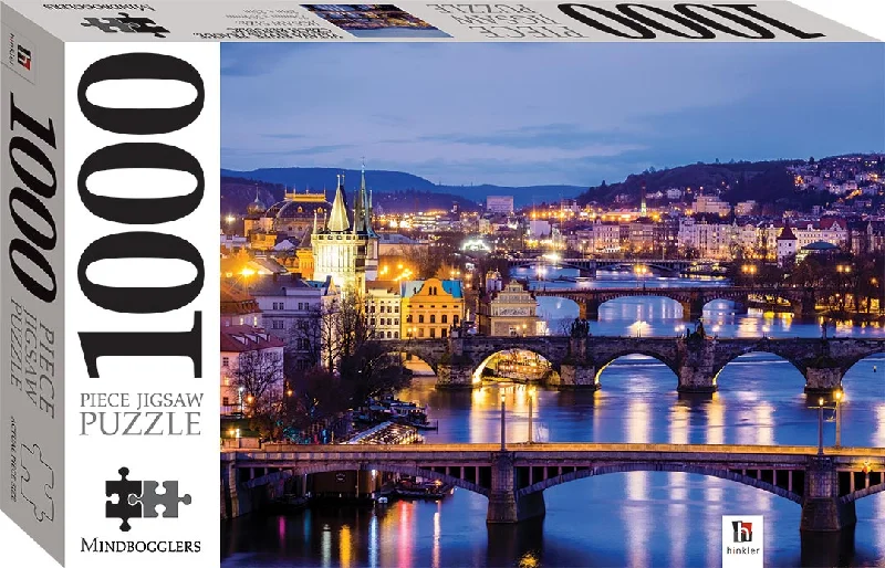 Puzzle - based escape - the - room party kits for home parties​ 1000-Piece Jigsaw Puzzle, Vltava River, Prague, Czech Republic