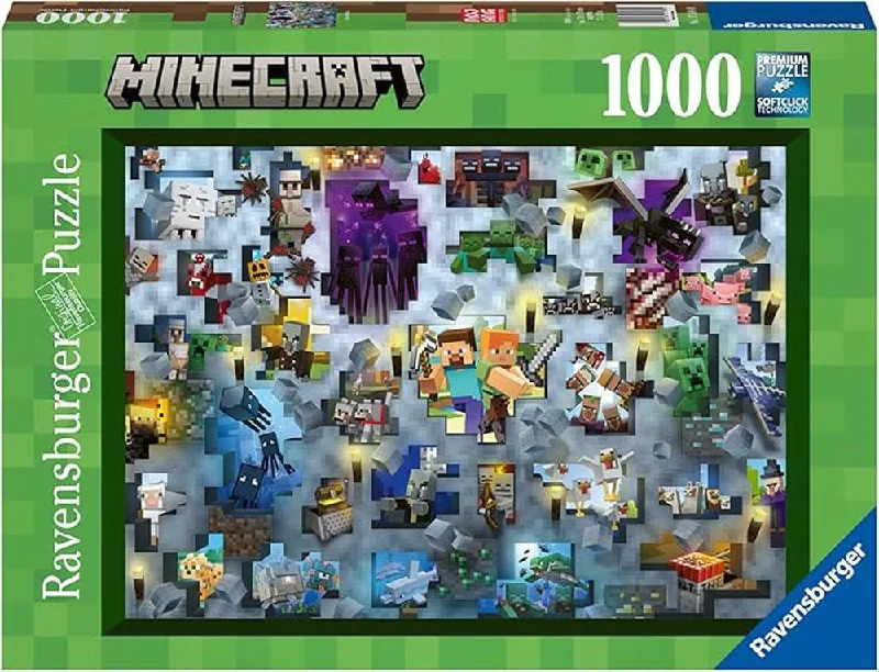 Christmas - holiday puzzles with festive scenes Minecraft - Mobs CHALLENGE 1000 pc Puzzle Christmas - holiday puzzles with festive scenes Minecraft - Mobs CHALLENGE 1000 pc Puzzle