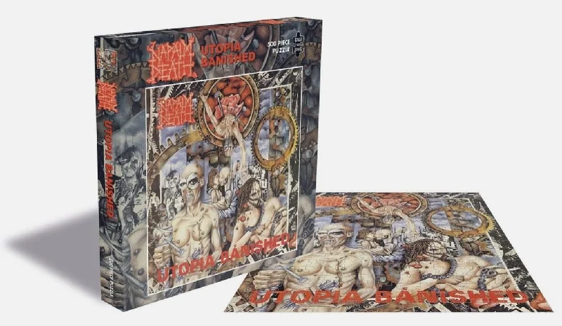 3D puzzles with intricate building elements​ Napalm Death Utopia Banished 500 Piece Jigsaw Puzzle