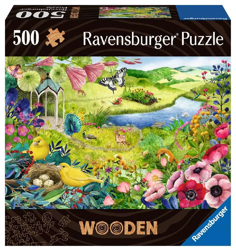Puzzle - themed mobile phone cases for protection​ Nature Garden 500 pc Wood Puzzle