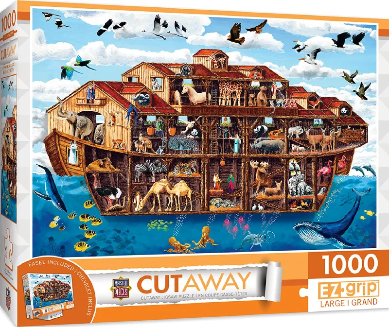 Puzzle - solving workshops for skill development​ Noahs Ark 1000 Piece 1000 Piece Large EZ Grip Jigsaw Puzzle