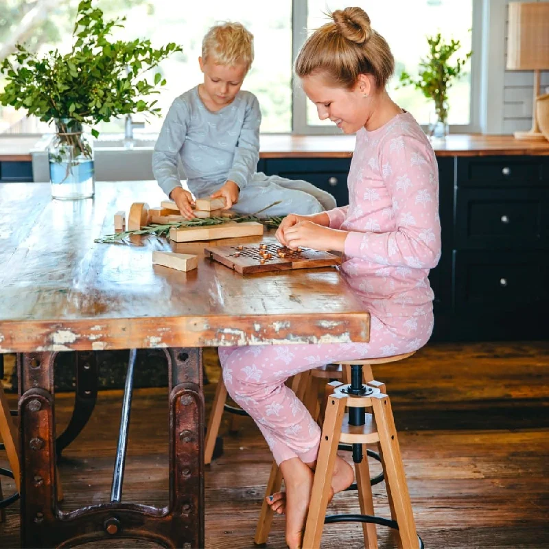 Puzzle - inspired music with puzzle - related lyrics​ Organic Cotton Winter Pyjama Set - Blush Pink Palms and Pineapples