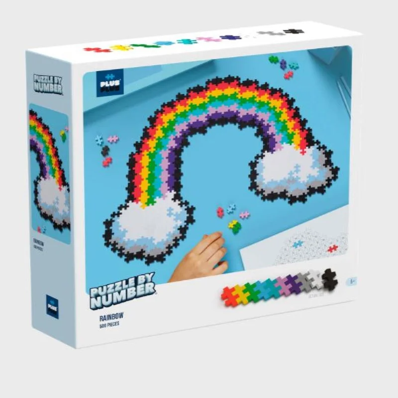 Valentine's Day heart - shaped puzzles​ PLUS-PLUS Puzzle By Number Rainbow  500pcs