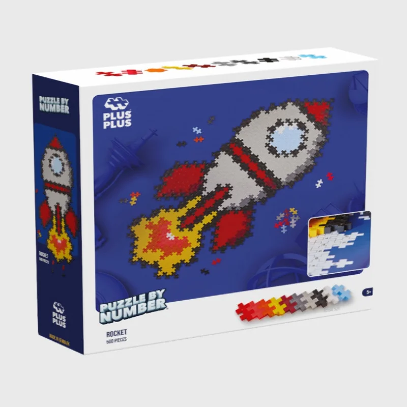Anti - anxiety puzzles for adults seeking stress relief PLUS-PLUS Puzzle By Number Rocket 500pcs Anti - anxiety puzzles for adults seeking stress relief PLUS-PLUS Puzzle By Number Rocket 500pcs