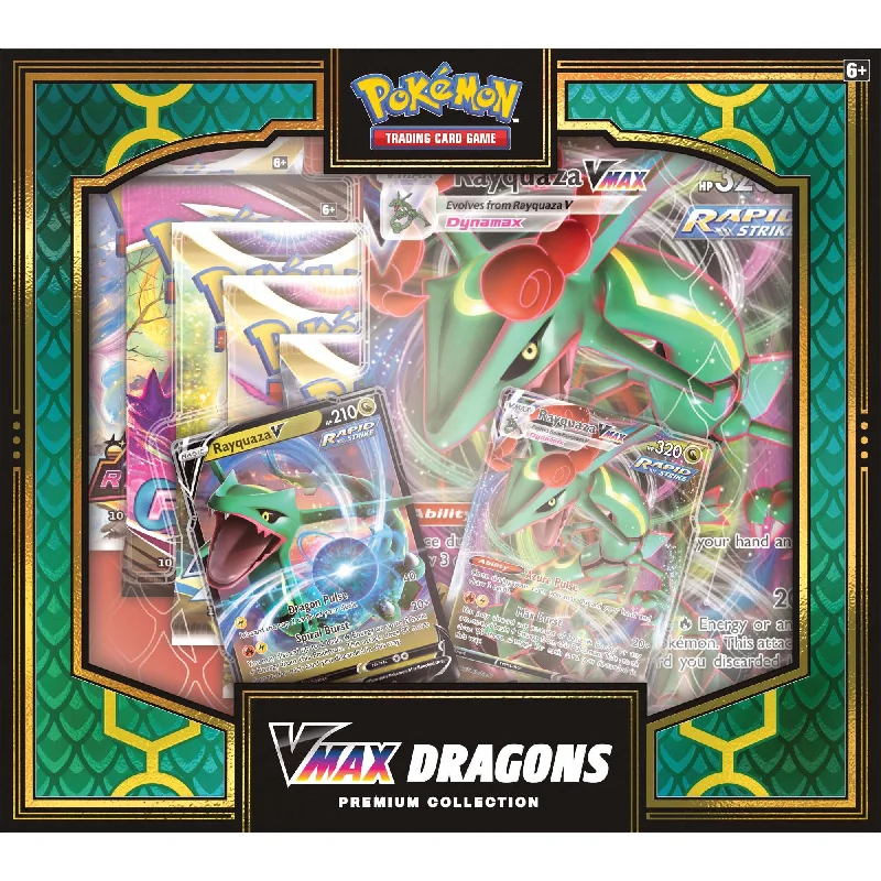 Puzzle - themed party decorations for a unique ambiance​ Pokemon TCG Vmax Double Dragons Premium Collection Box Set